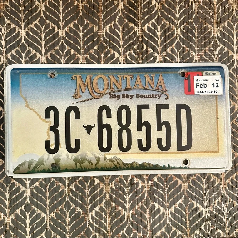 Montana Big Sky Country License Plate